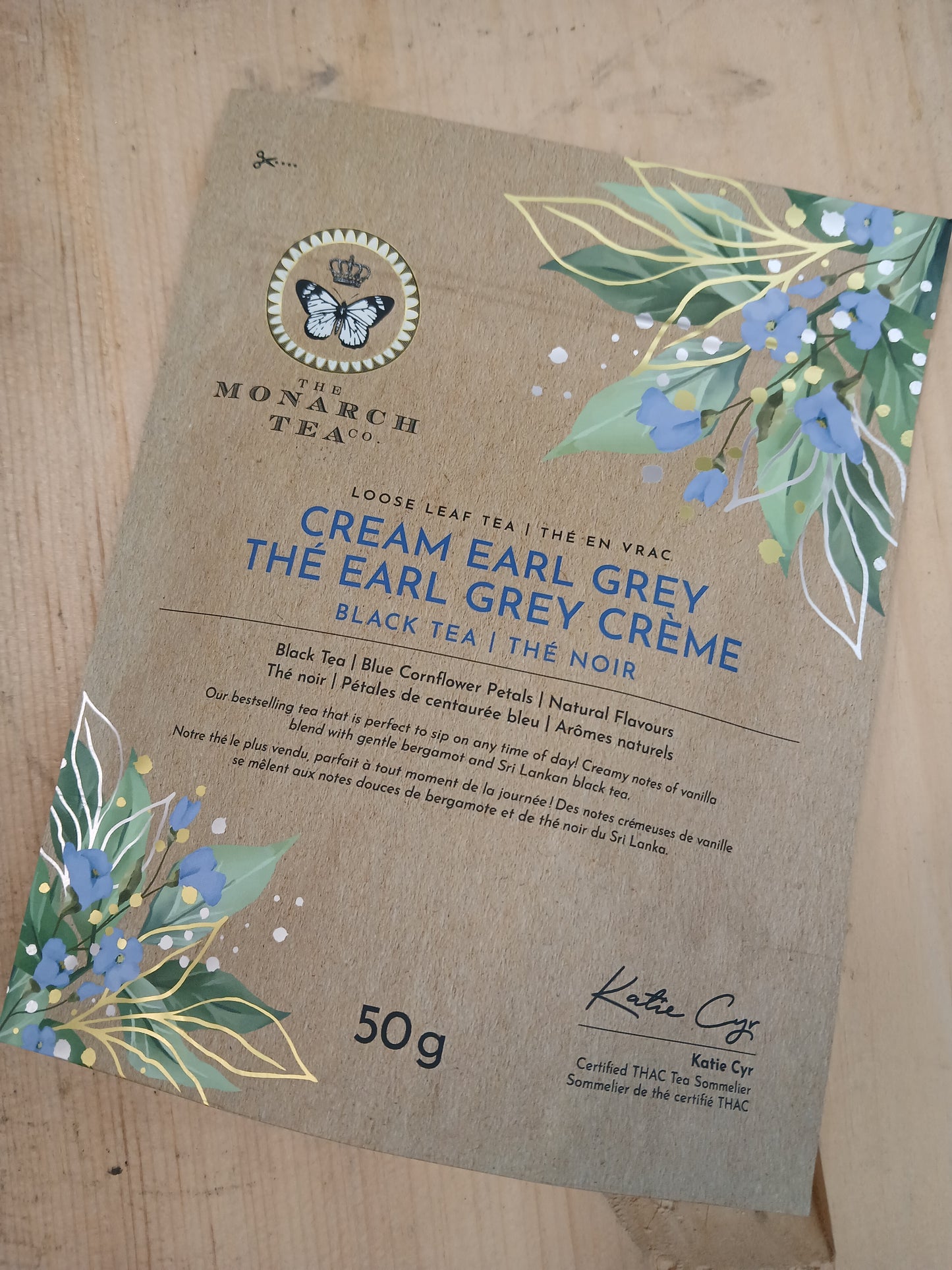 Monarch Tea Cream Earl Grey