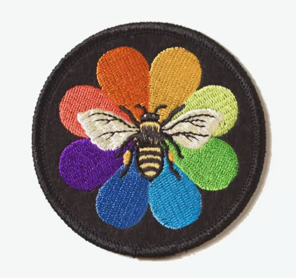 Rainbow Bee Pride Patch