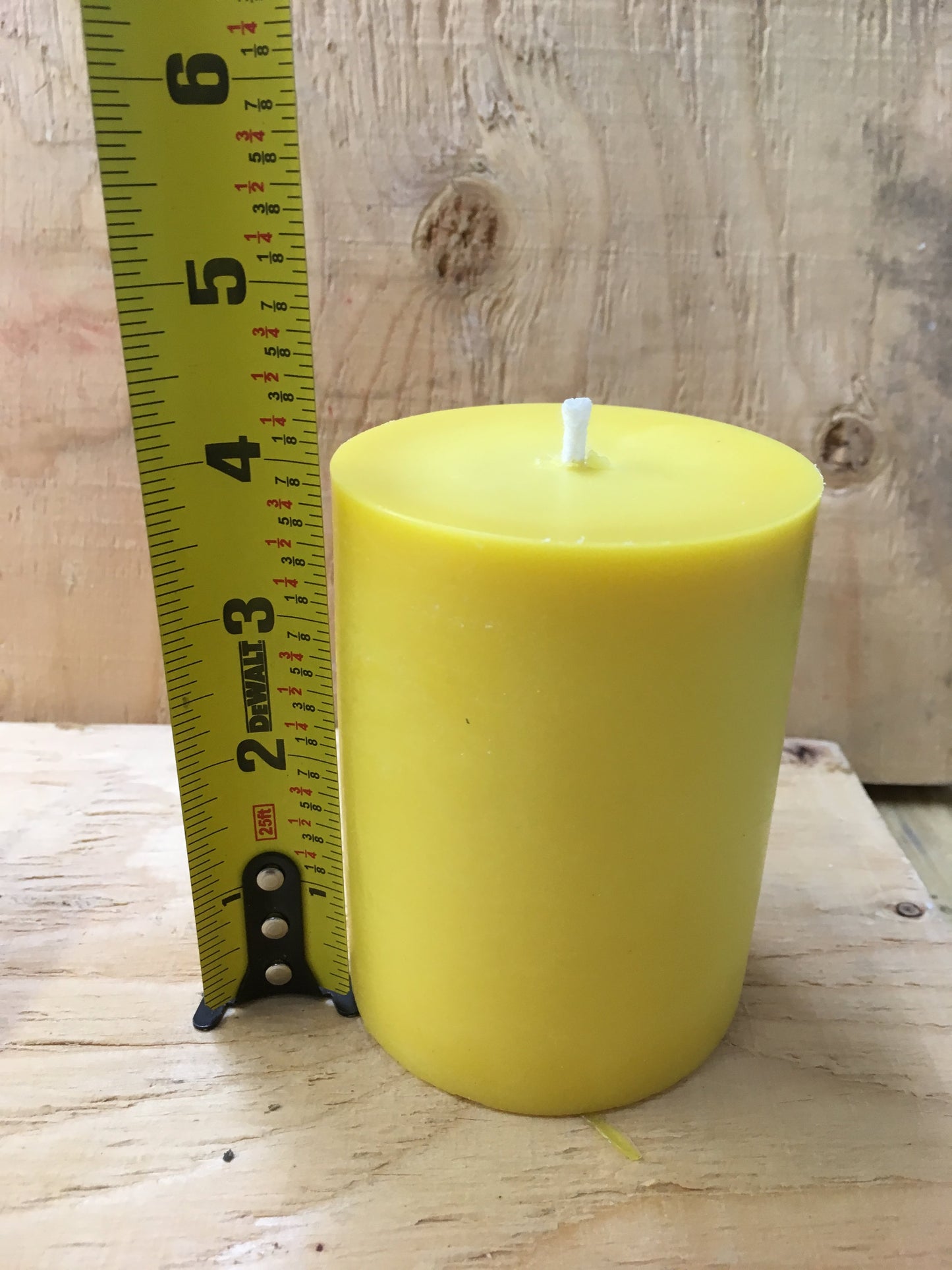 3x4 Pillar Beeswax Candle