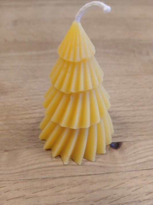 Christmas Tree Beeswax Candle