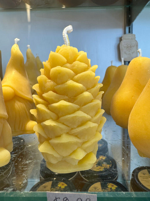 Beeswax Candle- Pinecone