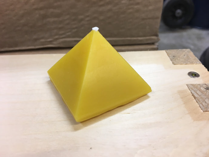 Beeswax Pyramid Candle