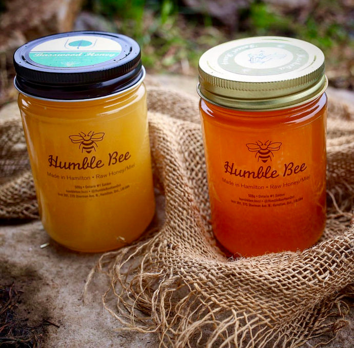 Humble Bee Raw Local Honey - 500g mason jar