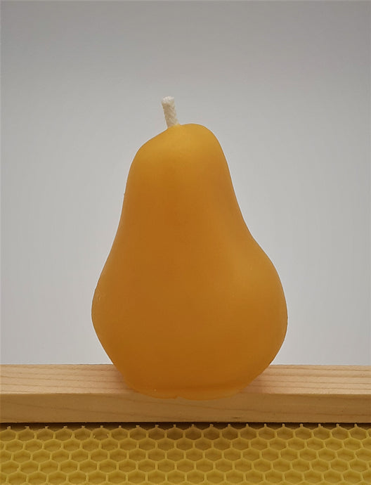 Beeswax Pear Candle