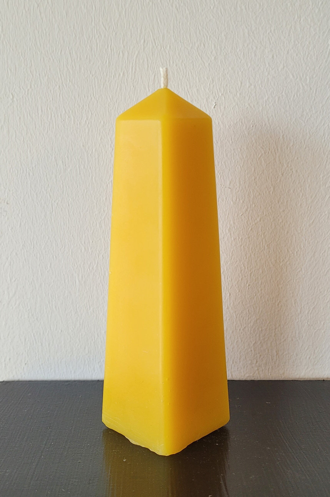Beeswax Small Obelisk Candle
